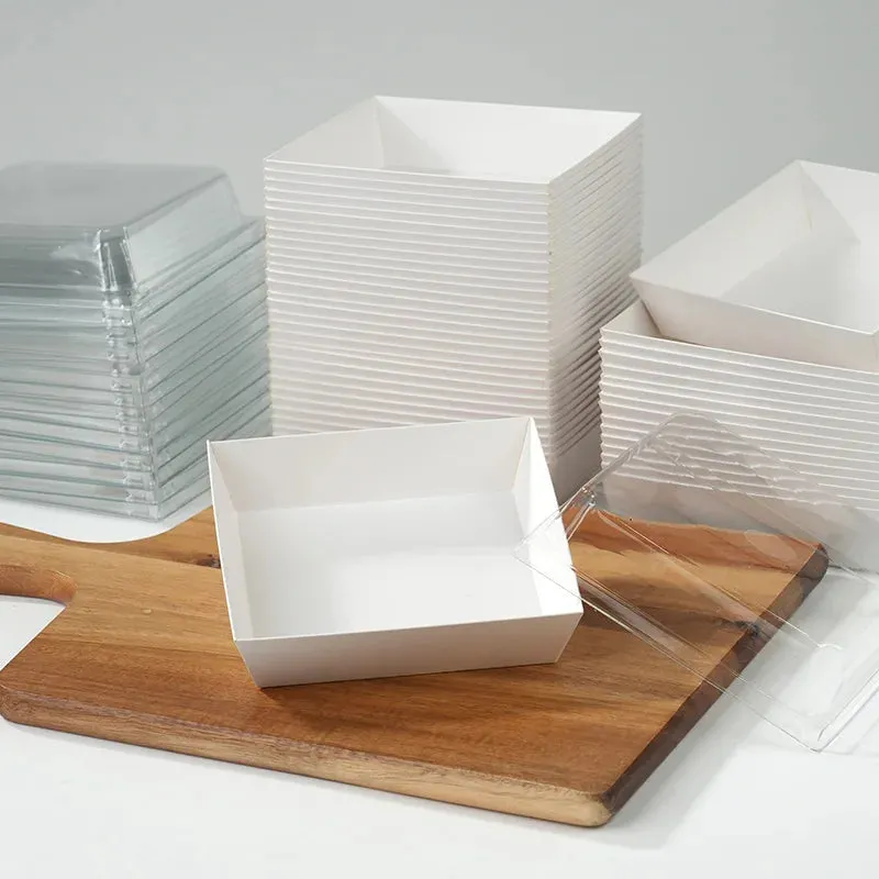 10 / 20 Piece Clear Lid Cake Boxes Disposable Dessert Packaging