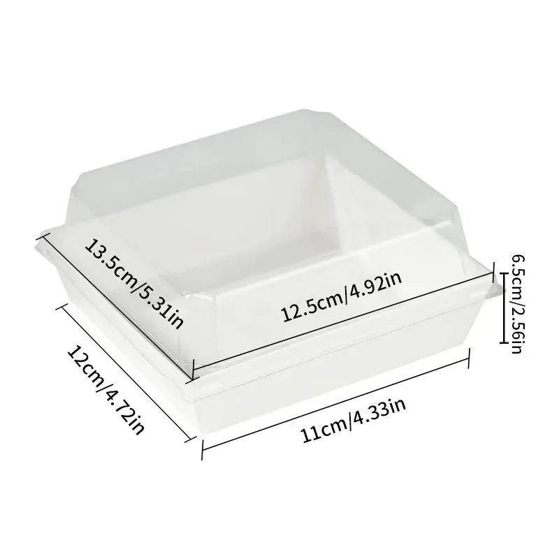 10 / 20 Piece Clear Lid Cake Boxes Disposable Dessert Packaging