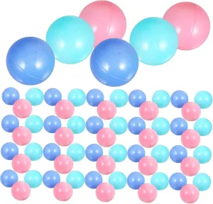100Pcs Ocean Balls for Lightweight Pits Balls for Party Games Amusement Parks and Play Areas for Swimming Pools and Play Tents