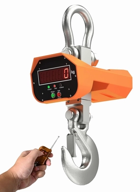 10T/22000LB Crane Scale, Heavy Duty Industrial Scale with Remote, Rechargeable Digital Hanging Scale Division 2kg/4lb with Swivel Hook & Highly Visible LED Display