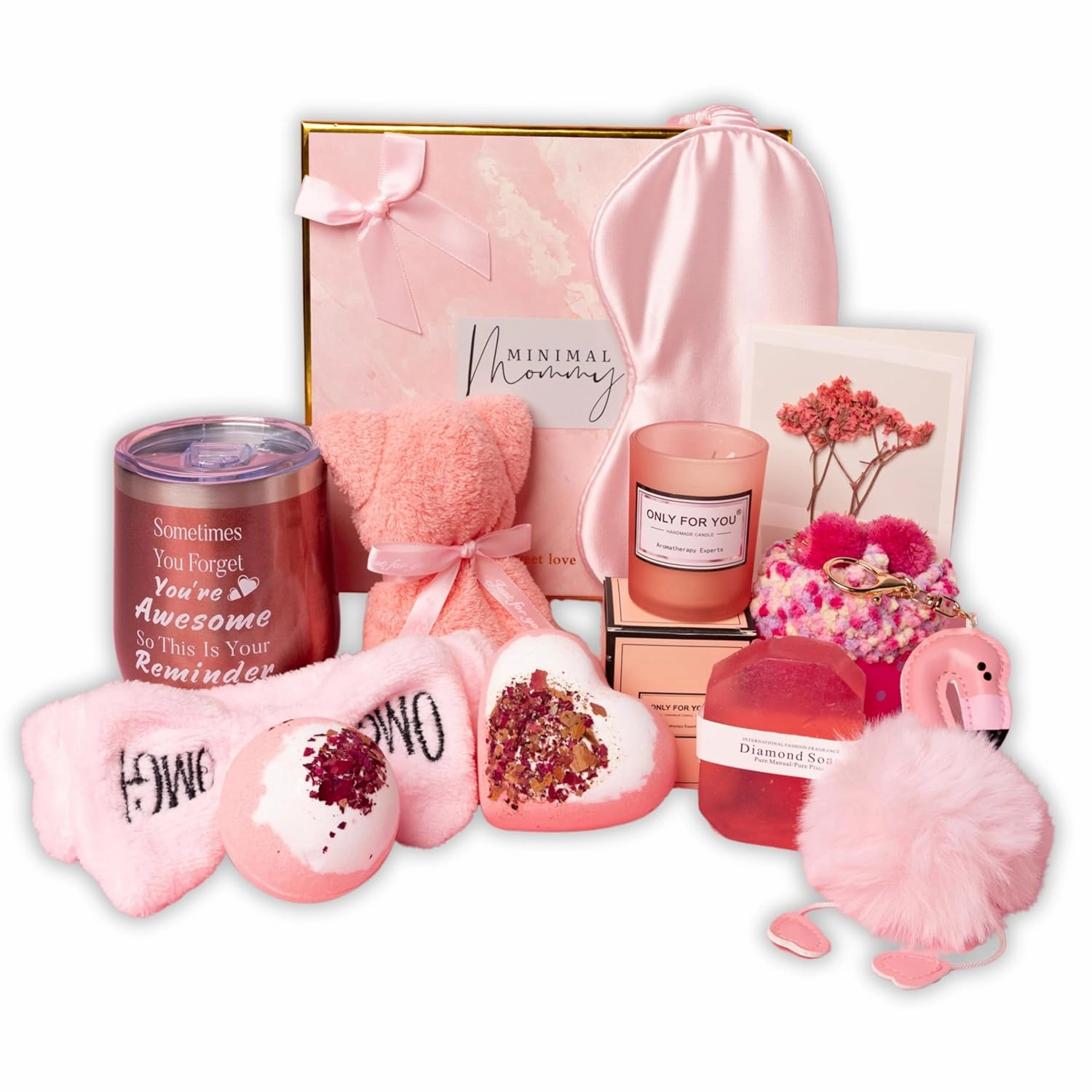 13-piece Relaxing Spa Care Package Self Care for Women - Christmas Gifts, Best Gifts for Mom, Sister, Best Friend
