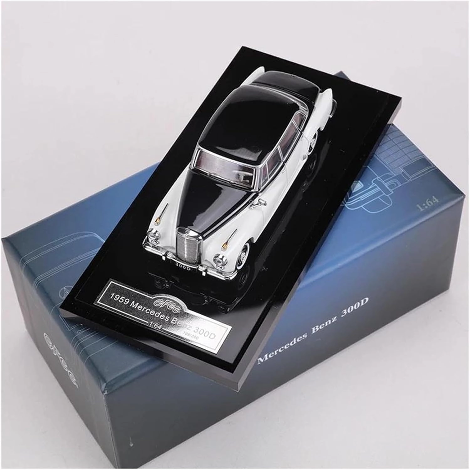 1:64 for Classic 300D Alloy Model Car Can Removed The Engine Cover Static Vehicle Toy Gifts Die-Cast Car(Style 8)