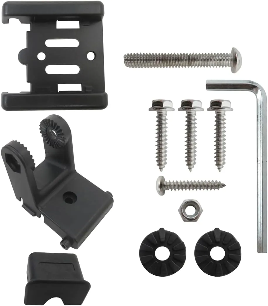 2024 Upgrade 7400931 Transducer Bracket kit Replacement for Fish Finder Mount, for Models 1198c SI GPS, 998c SI GPS, Black