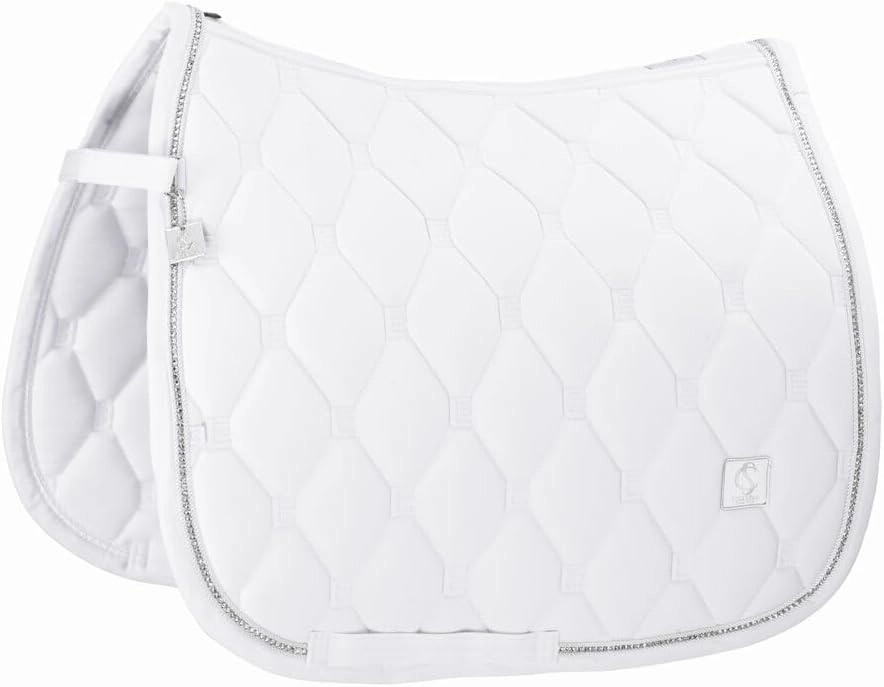 2025 Softshell Crystal Saddle Cloth 215575 526 010 - White Saddle Pad Size - DL