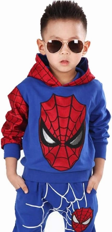 2Piece Toddler Kids Baby Boys Casual Outfits Set,Long Sleeve Pullover Hoodie Sweatshirt Pants Clothing Suit