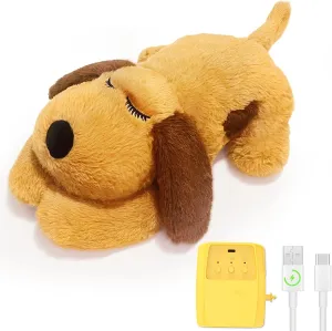 3-in-1 Heartbeat Puppy Toy, Simulates Breathing/Heartbeat/Warmth,Anxiety Relief, Sleep Aid for Puppy, Ideal for Crate Training.