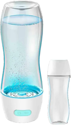 350mL Hydrogen Water Generator Bottle, SPE Water Hydrogenator, High Concentration, Rechargeable, Equipped with Colorful LED Indicators, for Family Travel