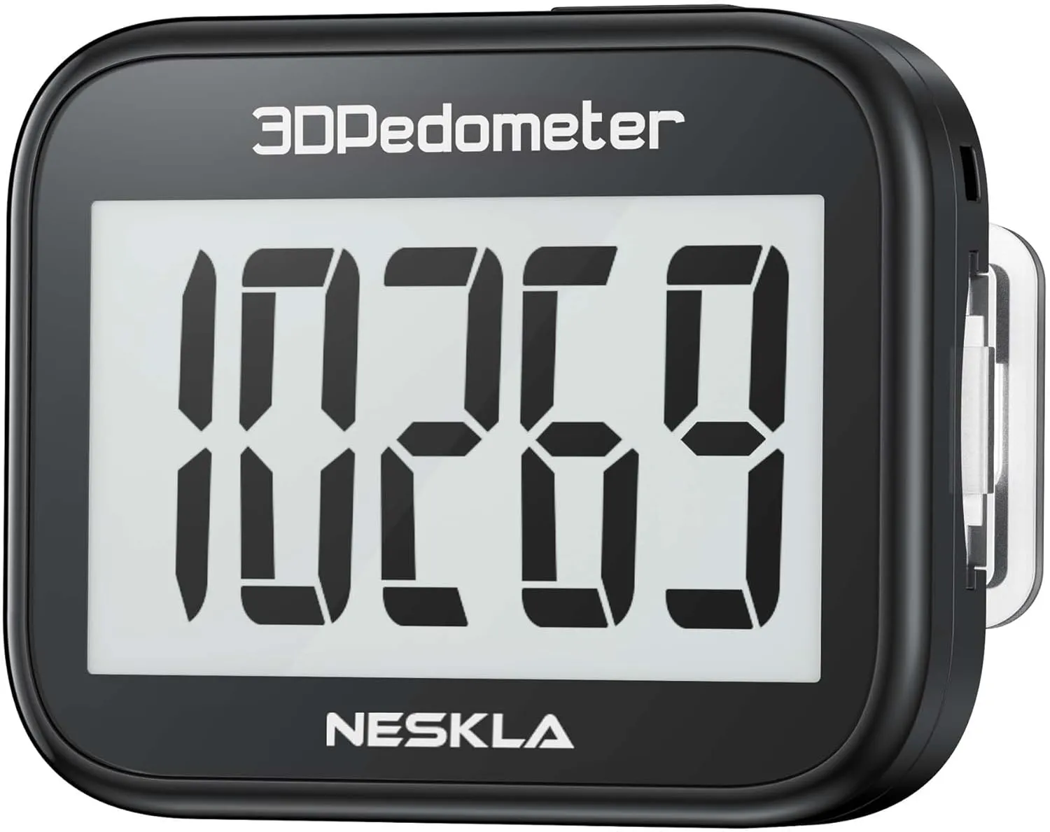 3D Pedometer for Walking, Simple Step Counter with Large Digital Display, Step Tracker with Removable Clip Lanyard, Accurately Track Steps for Men Women Kids Adults Seniors