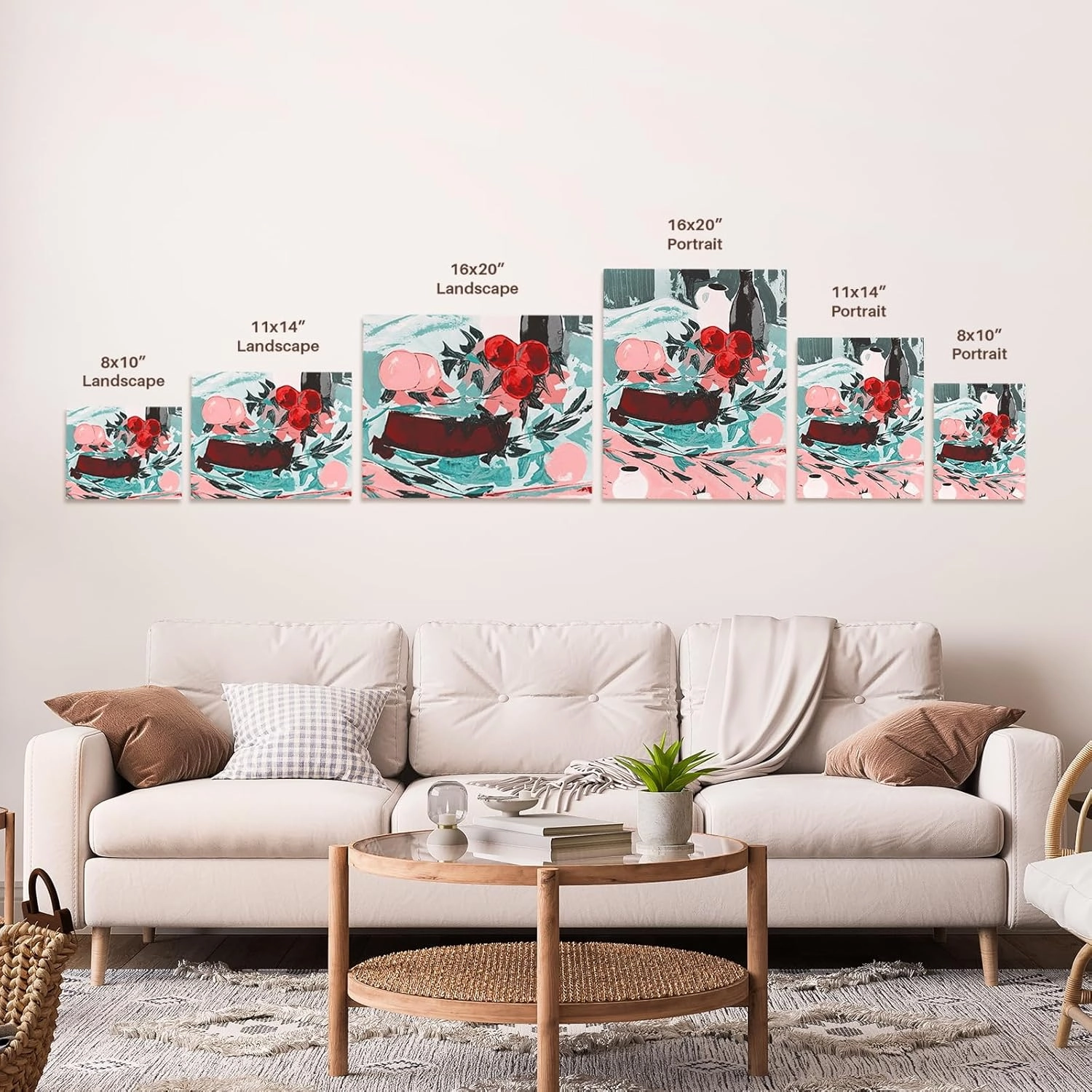 3dRose, Cute Field Of White and Yellow Daisies Design, Museum Grade Canvas Wrap 20x16