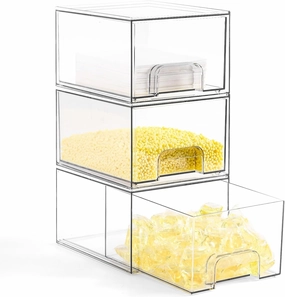 3P Laundry Container and Dryer Sheet Holder Set, Laundry Room Organization and Storage, Dishwasher Pods Holder, Clear Dispenser and Box Set