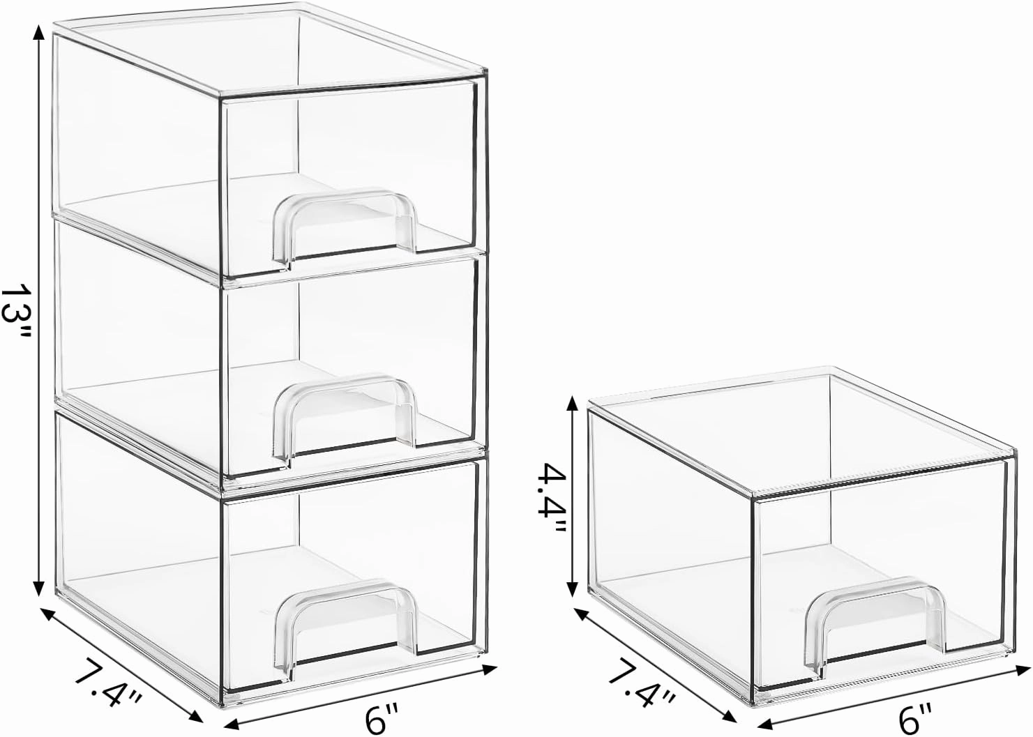 3P Laundry Container and Dryer Sheet Holder Set, Laundry Room Organization and Storage, Dishwasher Pods Holder, Clear Dispenser and Box Set