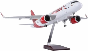 47CM for A320 Aircraft Model Columbia Airbus Resin Die-cast Airplane with Lights and Wheels Collected by Aviation(with Light)
