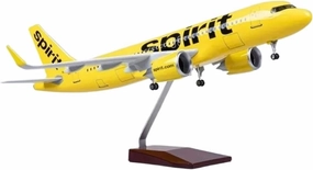 47CM for A320 NEO Spirit Model Plane Scale Model Airplanes with LED Light Touch Or Sound Control for Collection Or Show(with lamp)