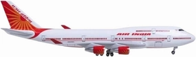 47CM for Boeing 747 Plane Model India Airplanes W Light and Wheel Landing Gear Die-Casting Machine Collected(No lamp)