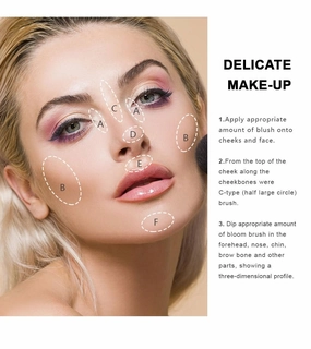 4-in-1 Sculpting Blush Palette - Natural Highlight & Contour Powder, 24H Breathable Wear (#01)