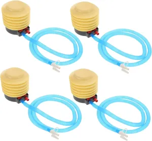 4pcs Foot Pump Inflation Inflatables Foot Pump Car Air Pump for Inflatables Self Inflating Air Mattress Air Pump for Paddling Pool Compressor Adult Pool Inflatable Inflator Plastic