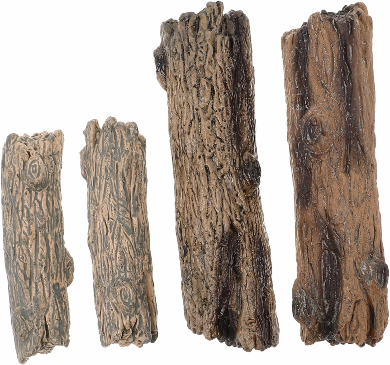 4pcs Mini Tree Stump Decor Resin Models for Micro Gardens Dollhouses Sand Tables Safe Versatile Miniature Ornaments for DIY Fairy Tale Landscapes