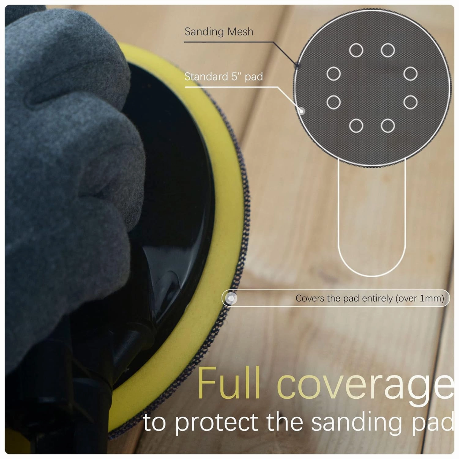 5 Inch Sanding Mesh | Micro Mesh Hook and Loop Sanding Discs | Dust Free Net Sandpaper | 50 Pack 400 Grit | Wet and Dry Sanding Screen | Anti-Clog and Last Longer