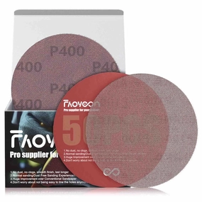 5 Inch Sanding Mesh | Micro Mesh Hook and Loop Sanding Discs | Dust Free Net Sandpaper | 50 Pack 400 Grit | Wet and Dry Sanding Screen | Anti-Clog and Last Longer