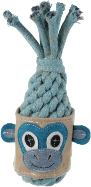 780628 10 in. Sherpa Monkey Dog Toy