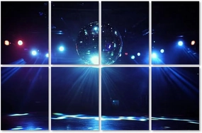 8 Pack Art Acoustic Panels Disco Ball Self-Adhesive Acoustic Wall Panels Sound Absorbing Panel Wall Decore for Recording Studio, Office, Moms