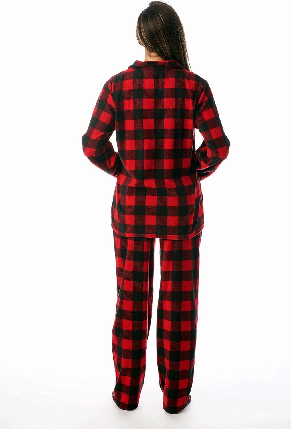 #followme Printed Microfleece Button Front PJ Pant Set with Socks