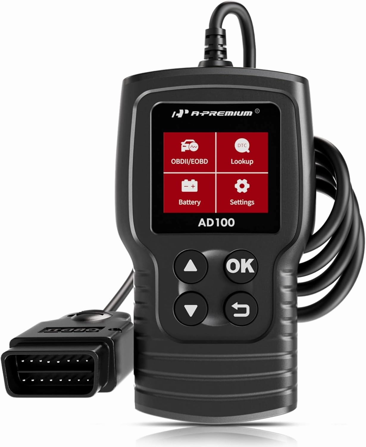 A-Premium AD100 OBD2 Scanner for Test Oxygen Sensor, Diagnostic Tool Compatible with Chevrolet Vectra 2006 2007 2008, V6 2.8L