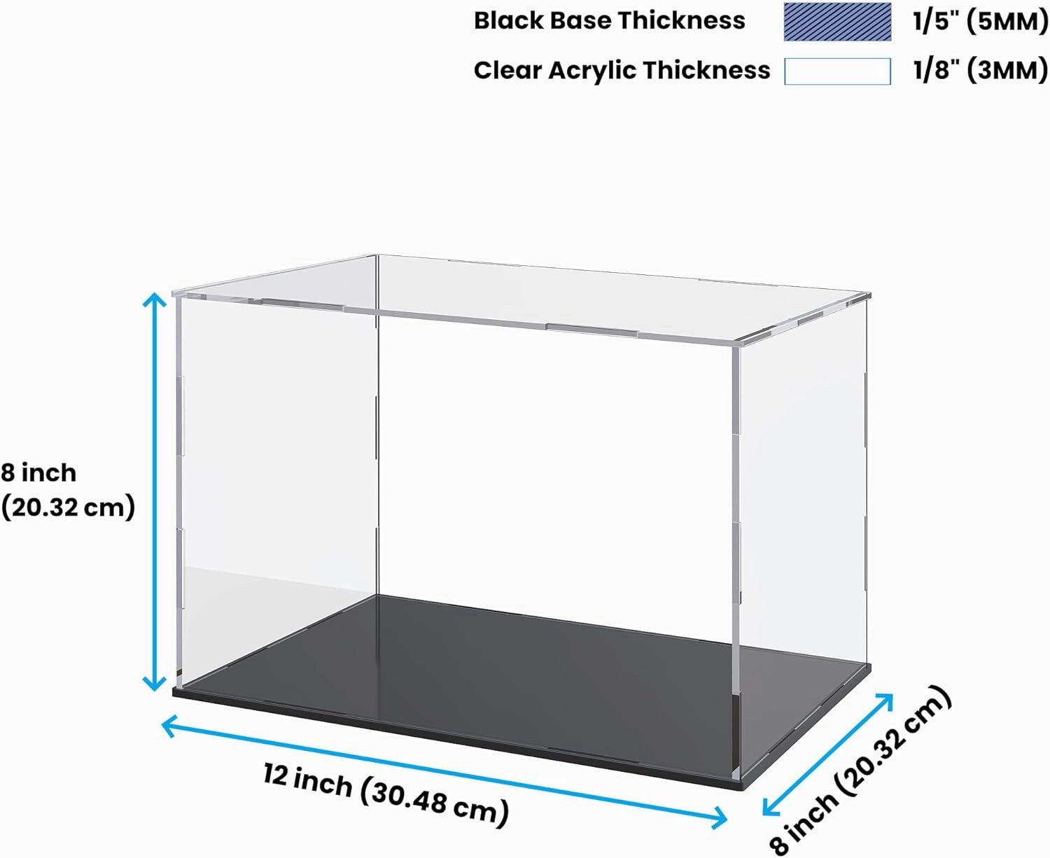Acrylic Display Case with Ball Stand for Full Size Soccers, Versatile Clear Acrylic Display Box for Sport Souvenirs Showcase