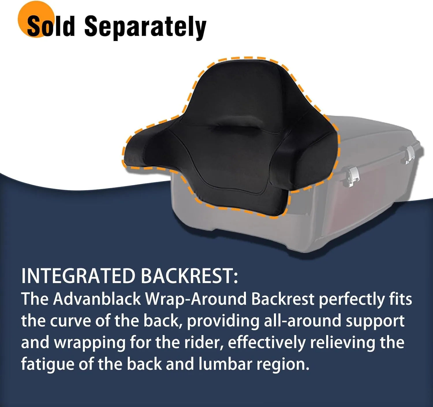 Advanblack King Tour Pack, Black Mount Bracket & Top Luggage Rack Fit for 2009-Later Harley Touring, Road Glide, Street Glide Special, Road King, Electra Glide