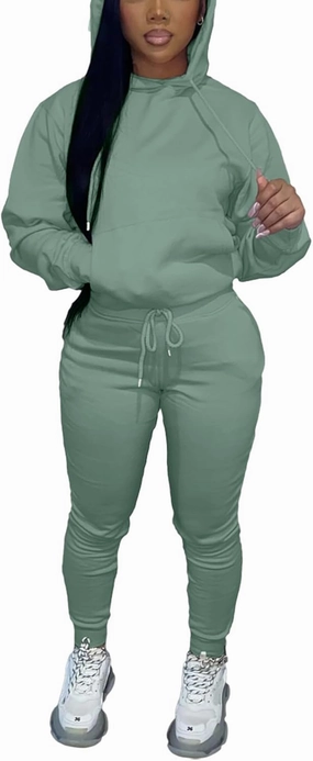 Alunzoem Sweatsuits for Women Set 2 Piece Jogging Outfits Long Sleeve Hoodie Sweatshirt Sweatpants Tracksuit
