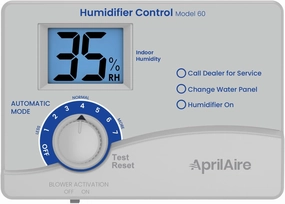 AprilAire 60 Automatic Digital Whole-House Humidifier Control Humidistat with Outdoor Temperature Sensor for AprilAire Whole-House Humidifiers, Low Voltage 24VAC
