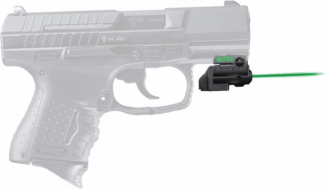ArmaLaser GTO and FLX43 Green Laser Sight GripTouch Switch Designed to fit Walther P99c
