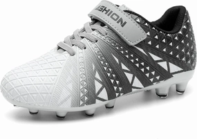 ASHION Kids Soccer Cleats Boys Girls Soccer Shoes Firm Ground Football Shoes for Indoor Outdoor Size (Little Kid/Big Kid)