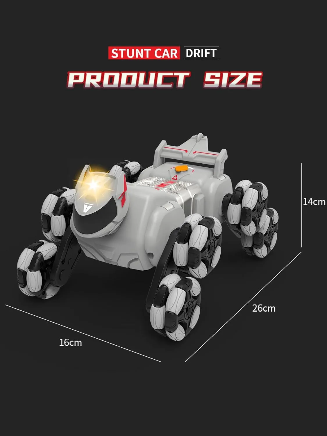 ATHLERIA 8WD Gesture Sensing Rc Stunt Car Toys for Boy Age 8-13,Hand Remote Control Cars,Coolest Christmas Birthday Present Ideas for Boys Girls Kids Teens Age 8 9 10 11 12 13  Year,Racing Drift Car