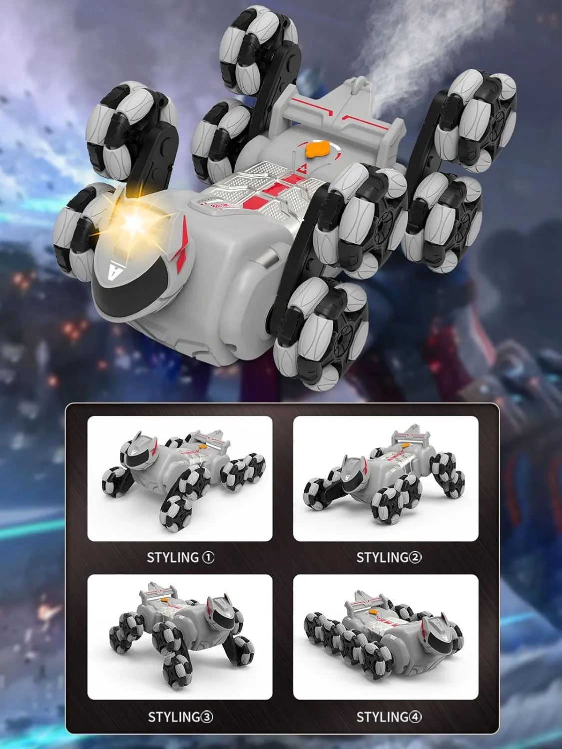 ATHLERIA 8WD Gesture Sensing Rc Stunt Car Toys for Boy Age 8-13,Hand Remote Control Cars,Coolest Christmas Birthday Present Ideas for Boys Girls Kids Teens Age 8 9 10 11 12 13  Year,Racing Drift Car