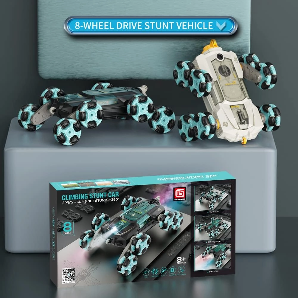 ATHLERIA 8WD Gesture Sensing Rc Stunt Car Toys for Ages 8-13,Hand Remote Control Cars-Double Sided 360°Rotating,Coolest Christmas Birthday Gifts Ideas for Boys Girls Kids Teens 8 9 10 11 12  Year