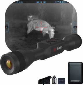ATN Thor 5 640 Smart HD Thermal Scope with 640x480, 12 Micron Sensor | Magnification, Full HD Video Recording, Smooth Zoom | Exclusive Signature Series Kit