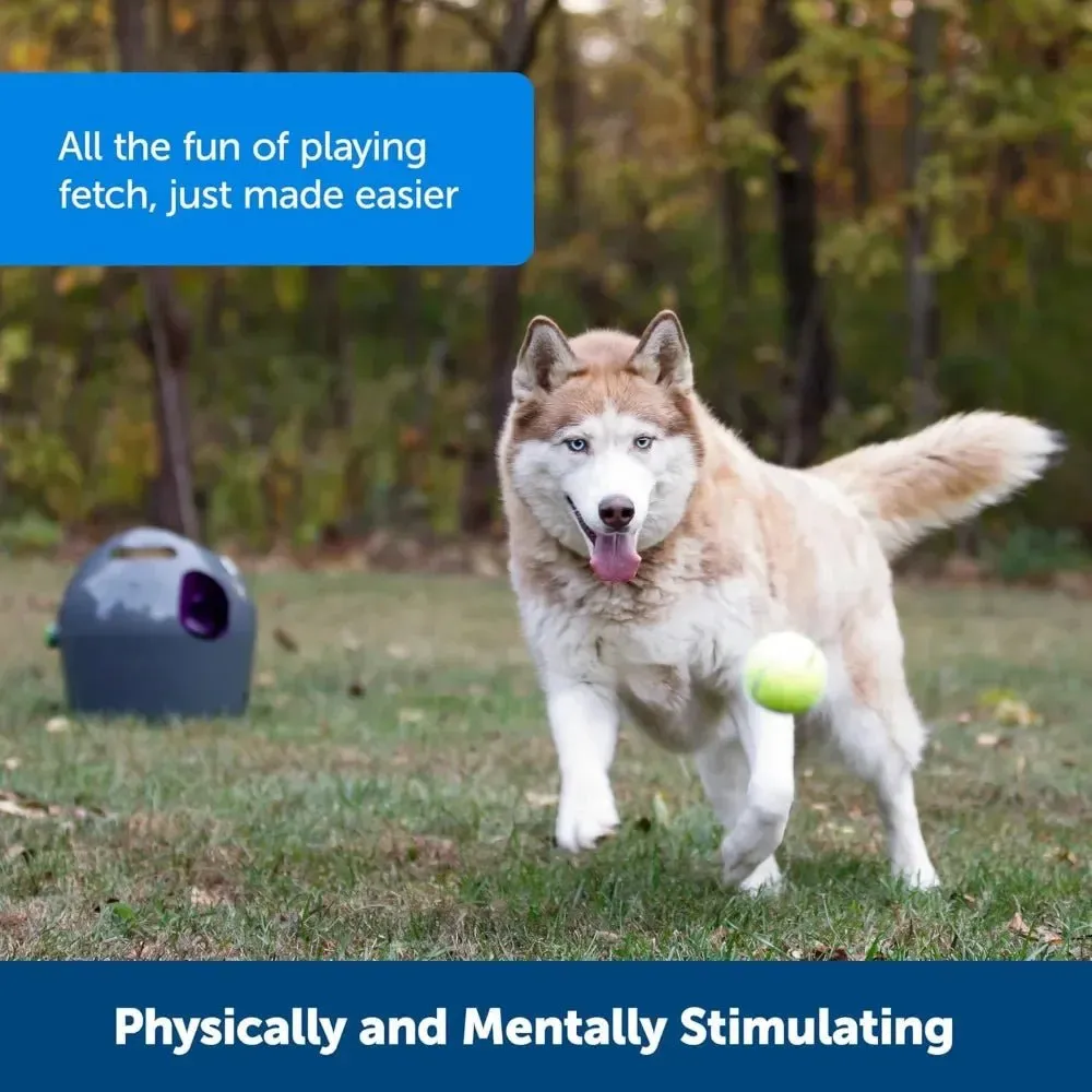 Automatic Ball Launcher Interactive Dog Toy for Enrichment – Tennis Balls Included