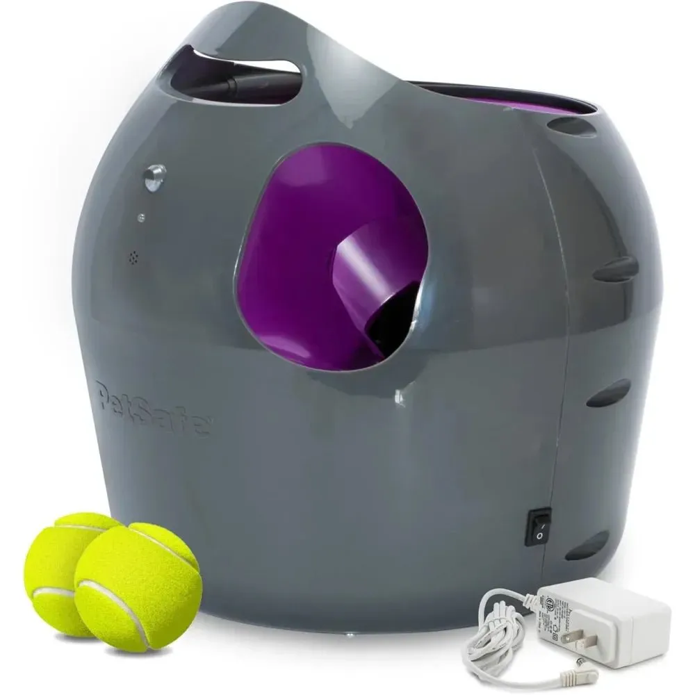 Automatic Ball Launcher Interactive Dog Toy for Enrichment – Tennis Balls Included