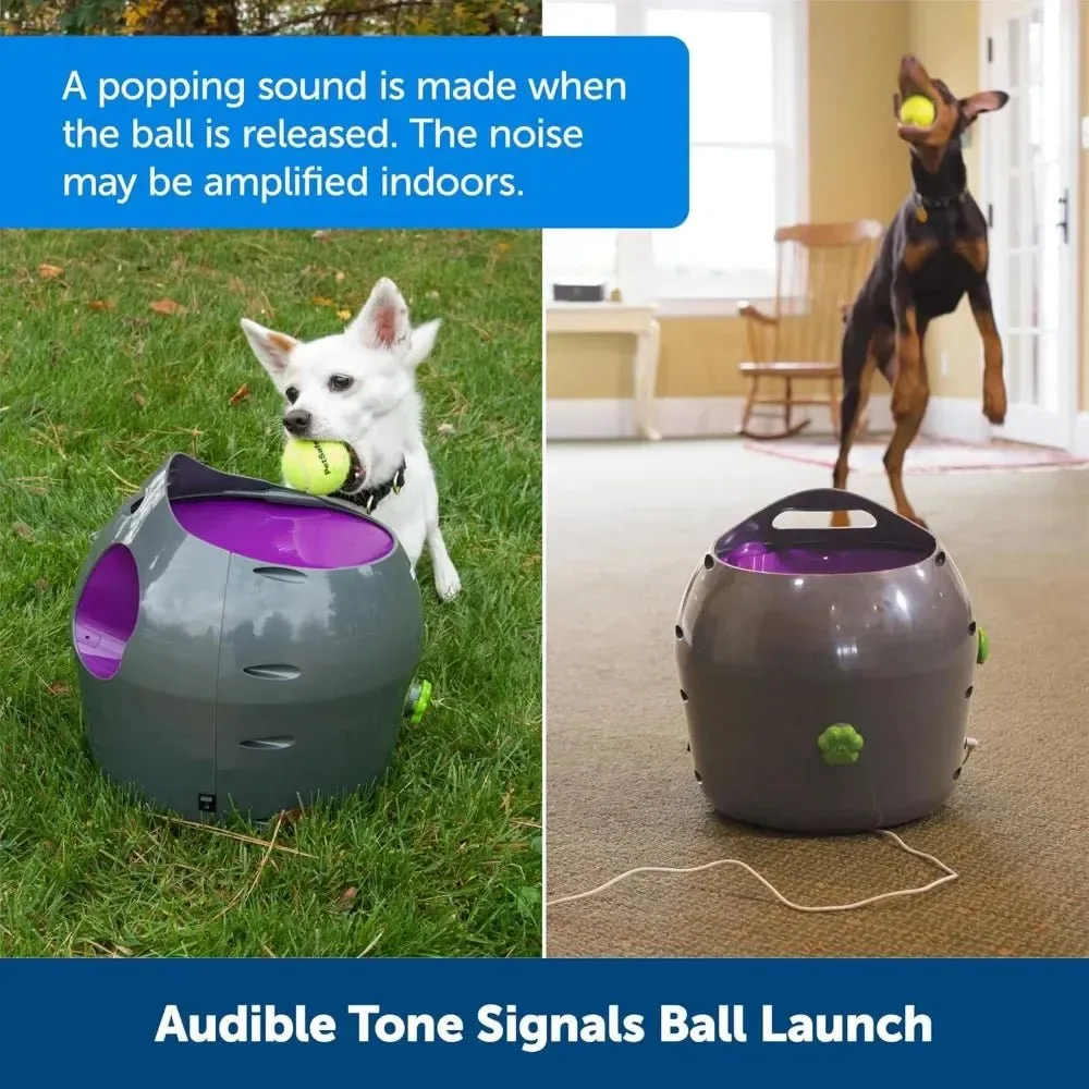 Automatic Ball Launcher Interactive Dog Toy for Enrichment – Tennis Balls Included