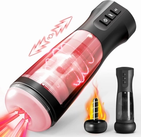 Automatic Male Masturbator Mens Sex Toy - Mastusbator Pocket Pussies with 7 Thrusting & 7 Vibrating, Heated Men Vibrator Stroker Adult Toys for Men, Masterbator Penis Pump Male Sex Toys