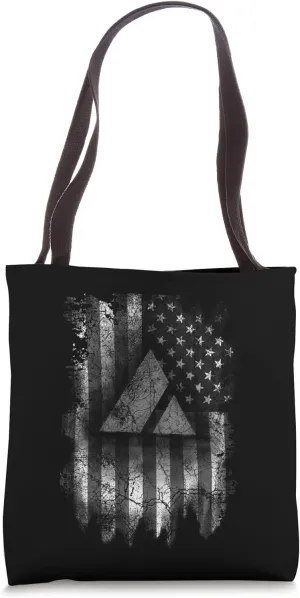 Avalanche AVAX Crypto USA Retro American Flag Classic Tote Bag