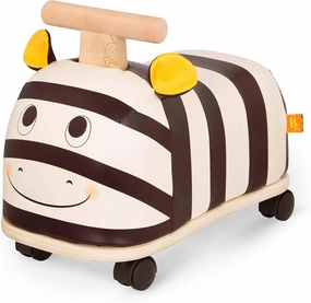 B. toys – Ride-On Zebra – Ride-On Toy for Toddlers – Soft Seat – Wooden Toys – 18 Months   – Zippity Zebra