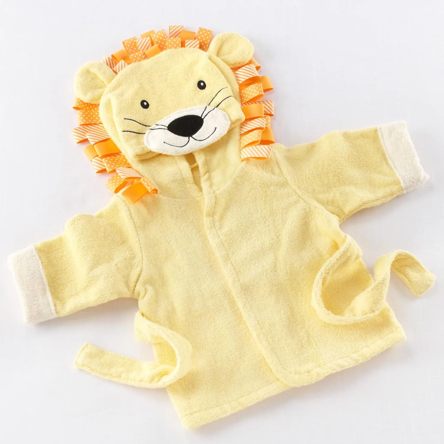 Baby Aspen "Big Top Bath Time Lion Hooded Towel/Robe, 0-9 Months