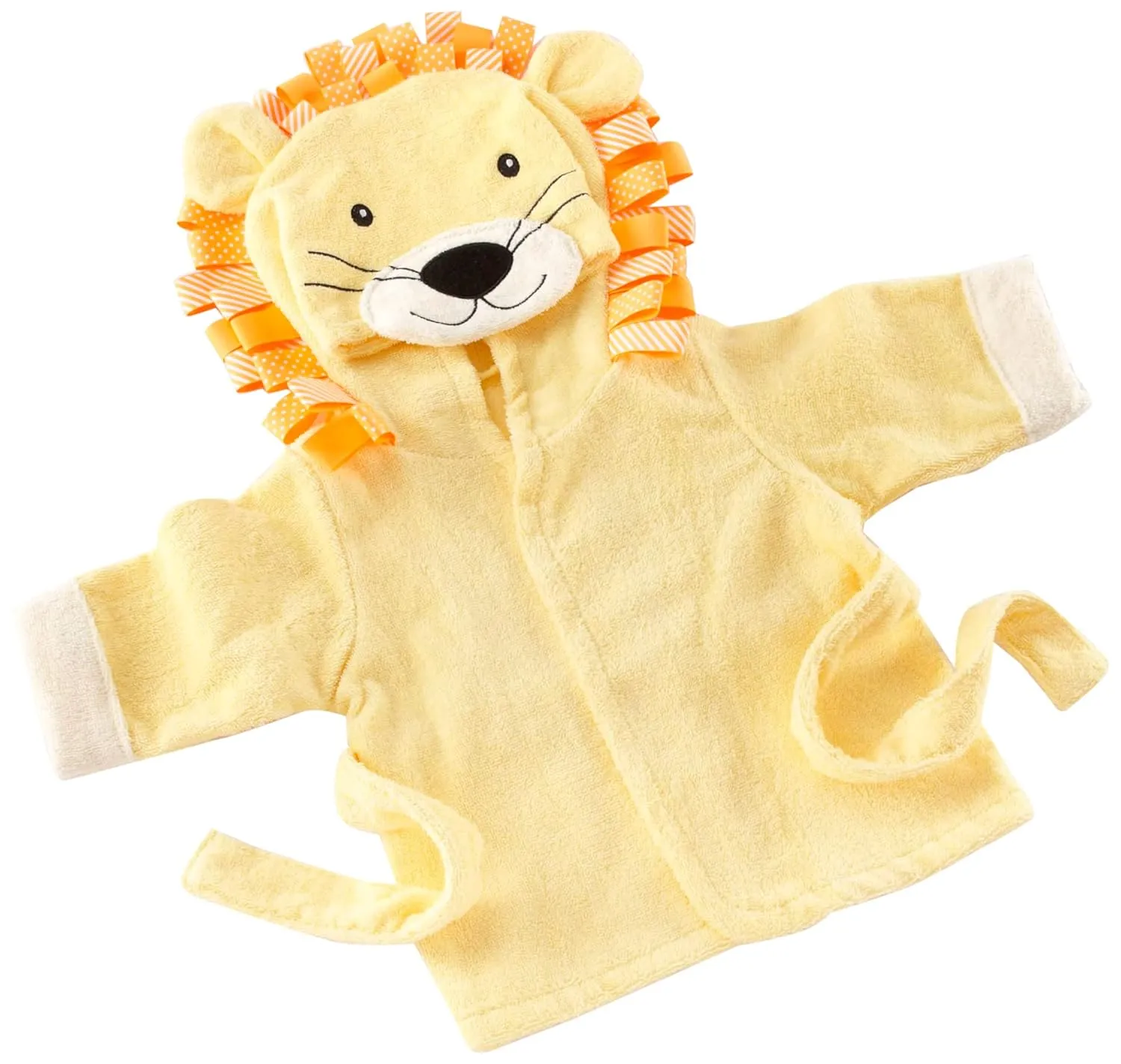 Baby Aspen "Big Top Bath Time Lion Hooded Towel/Robe, 0-9 Months