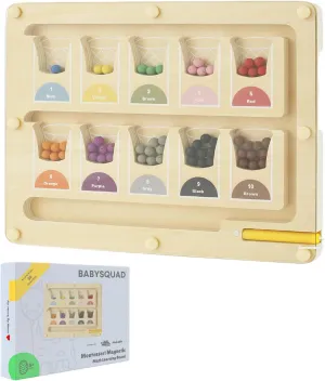BabySquad Magnetic Color and Number Maze, Magnetic Maze Puzzle for 3  Year Old, Preschool Toys for Toddler Learning, Educational Montessori Toys for 3  Year Old, Gifts for 3 Year Old Girl & Boys