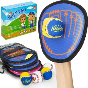 Ball and Catch Game Toss and Catching Ball Set Outdoor Toys for Kids at The Beach, Yard, Lawn Pool or Park Outside Games 4 Paddles 4 Balls Family Games for Kids and Adults Baseball Toys Gifts