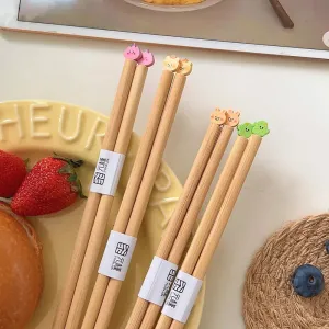 Bear-y Cute Bamboo Chopsticks 🐻🍣 - Delightful Dining Fun for All Ages! 🥢✨
