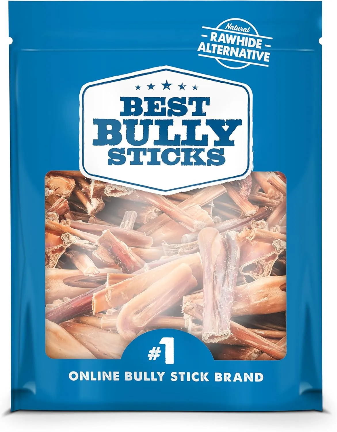 Best Bully Sticks 2-4 Inch Junior Bully Sticks for Dogs - 8 oz (Pack of 1) - Natural Grass-Fed Beef, Grain and Rawhide Free, Small Breeds, Puppies