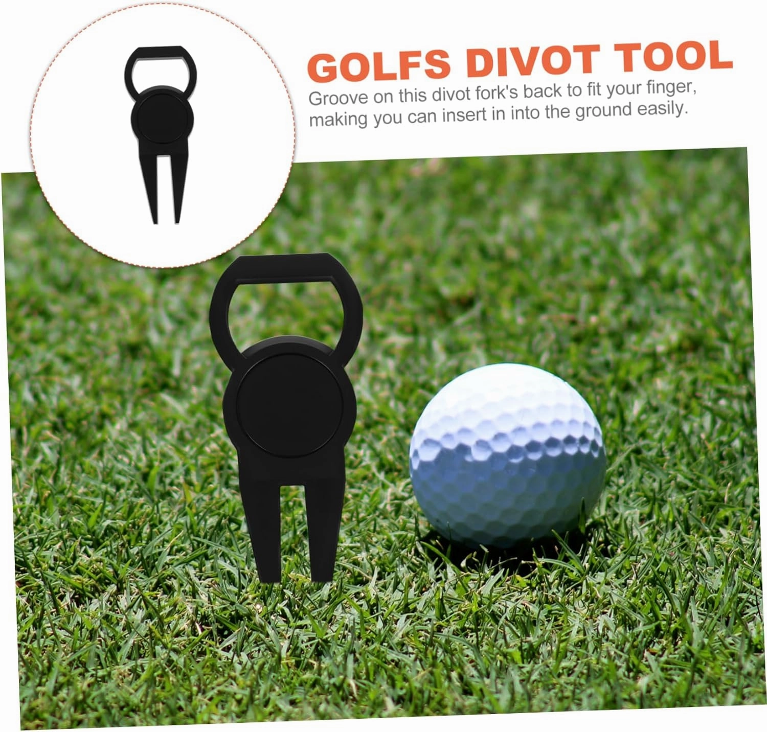 BESTonZON Portable Premium Golf Divot Tool Stylish Fork for Fairway Re Essential Golfing Accessories for Outdoor
